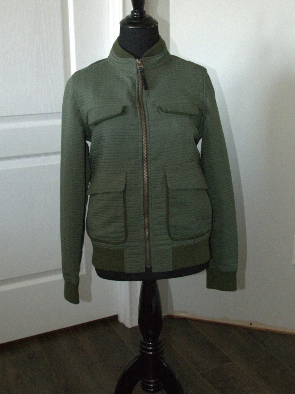 Prana Minx Bomber Jacket Full Zip for Women size XSmall Green